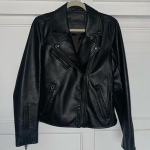 Blank NYC Onyx Vegan Leather Jacket - Black - Medium